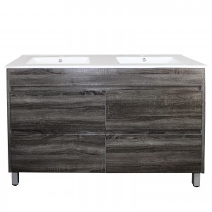 Qubist Dark Grey Free Standing 1200 Vanity Cabinet Only